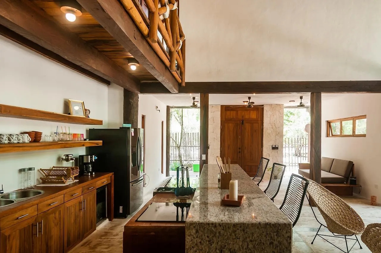 Jungle Chic Villa In Chemuyil Tulum