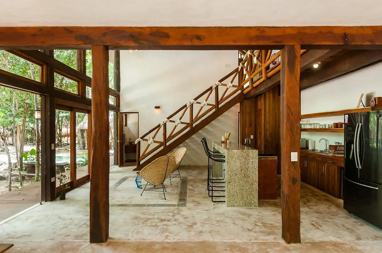 Jungle Chic Villa In Chemuyil Tulum