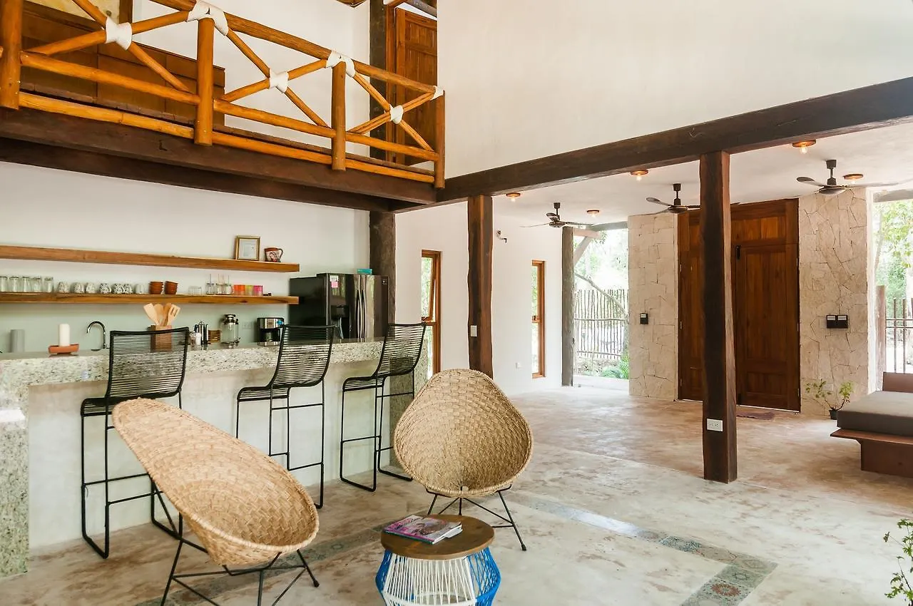 Jungle Chic Villa In Chemuyil Tulum